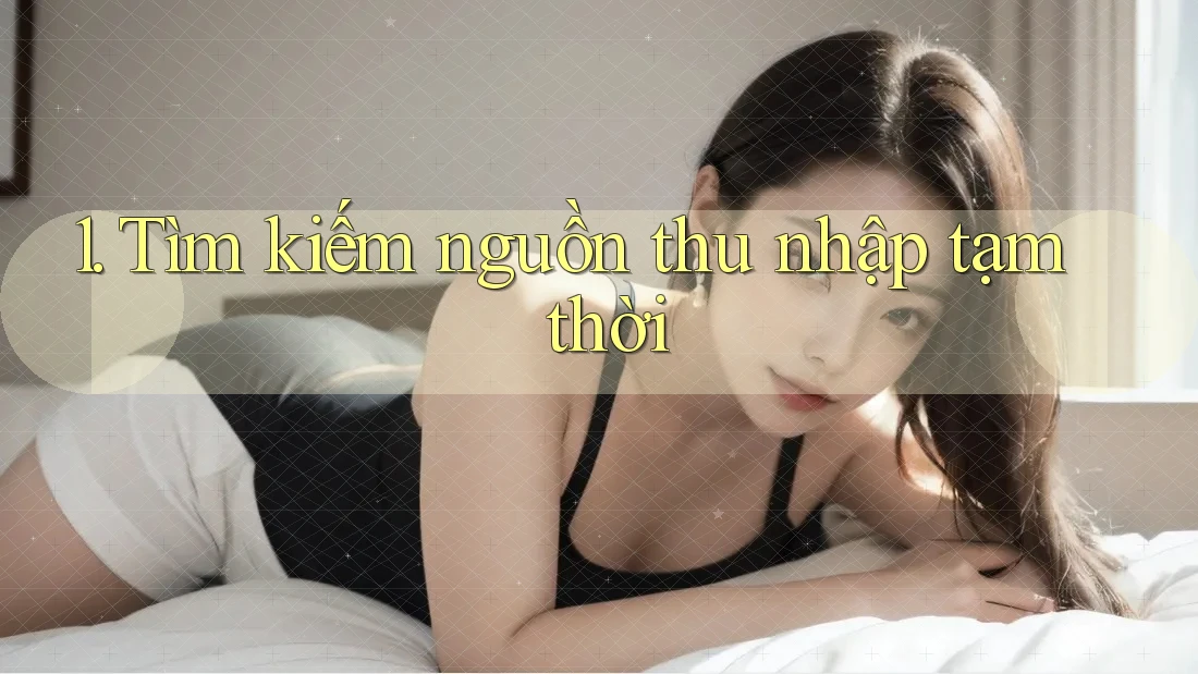1. Tìm kiếm nguồn thu nhập tạm thời 1. Tìm kiếm nguồn thu nhập tạm thời