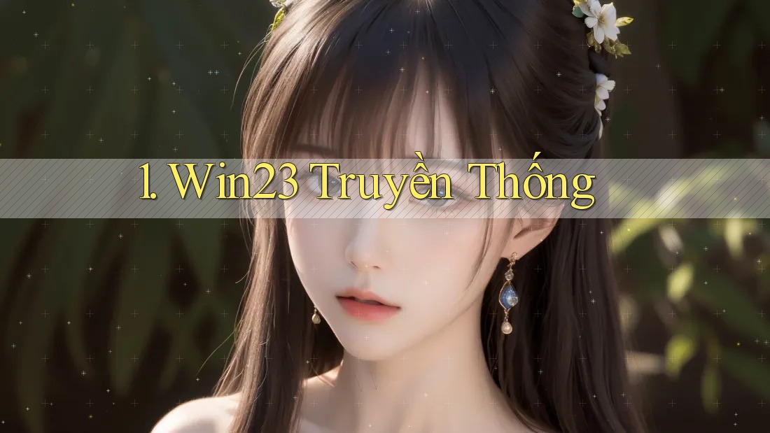 1. Win23 Truyền Thống 1. Win23 Truyền Thống