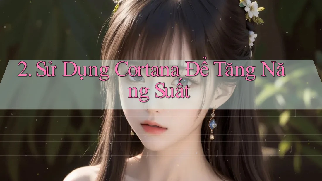 2. Sử Dụng Cortana Để Tăng Năng Suất