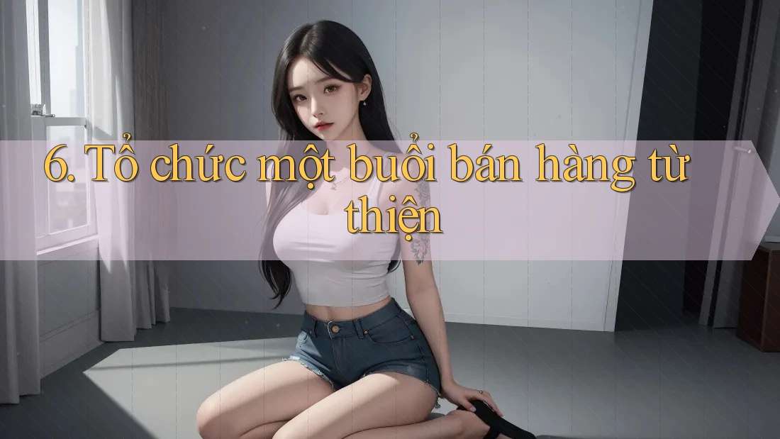 6. Tổ chức một buổi bán hàng từ thiện 6. Tổ chức một buổi bán hàng từ thiện
