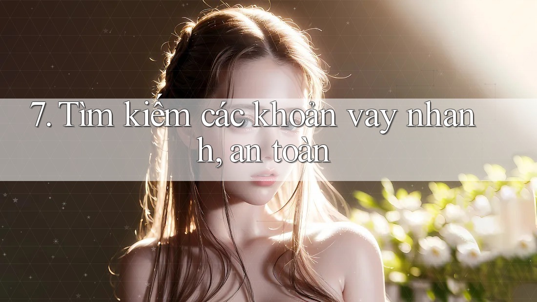7. Tìm kiếm các khoản vay nhanh, an toàn