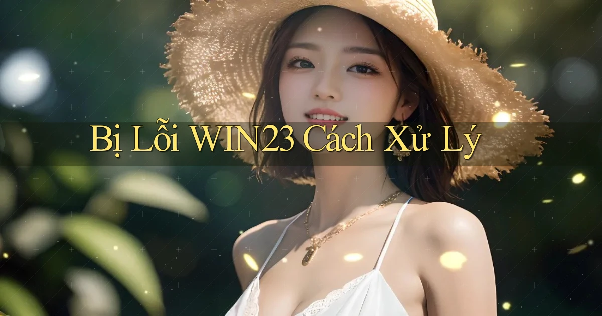 bị lỗi win23 cách xử lý