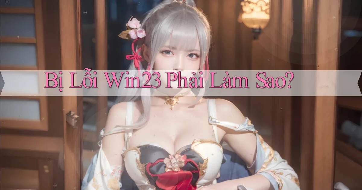 bị lỗi win23 phải làm sao