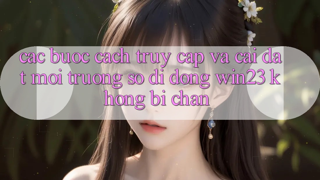 Các bước Cách Truy Cập Và Cài đặt Môi trường số di động win23 Không Bị Chặn