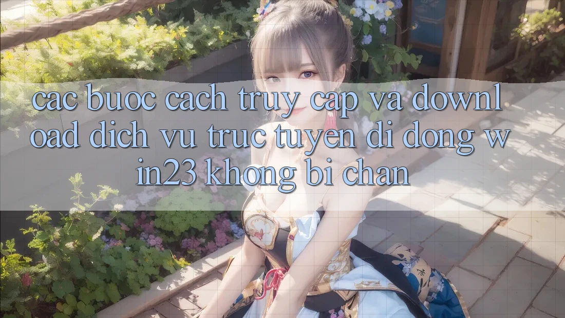 Các bước Cách Truy Cập Và Download Dịch vụ trực tuyến di động win23 Không Bị Chặn