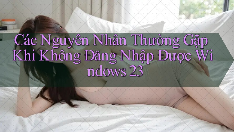 Các Nguyên Nhân Thường Gặp Khi Không Đăng Nhập Được Windows 23