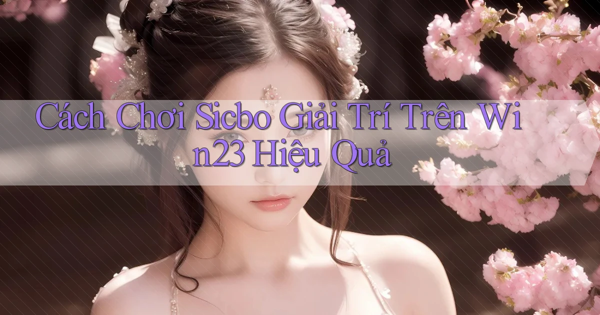 cách chơi sicbo giải trí trên win23 hiệu quả