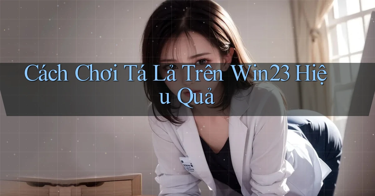 cách chơi tá lả trên win23 hiệu quả
