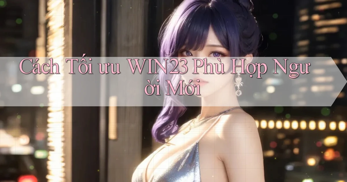 cách tối ưu win23 phù hợp người mới