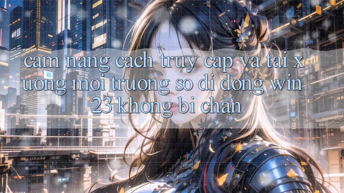 Cẩm nang Cách Truy Cập Và Tải xuống Môi trường số di động win23 Không Bị Chặn