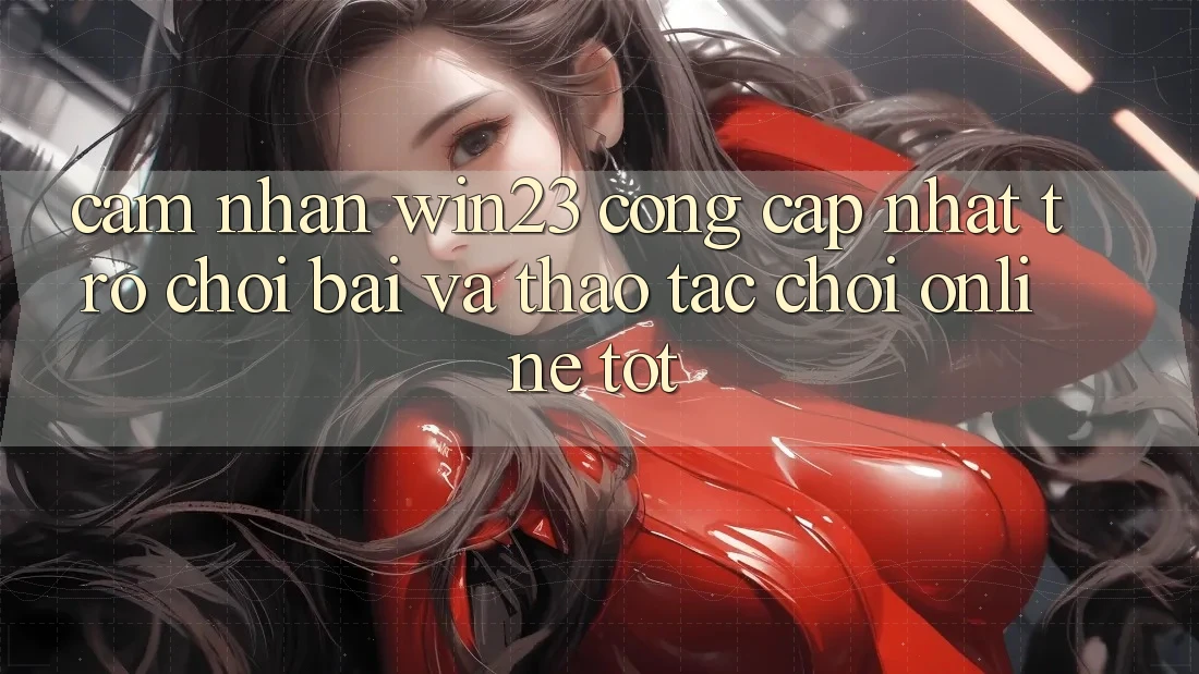 Cảm nhận win23 - Cổng Cập Nhật Trò chơi Bài Và Thao tác Chơi Online Tốt Cảm nhận win23 - Cổng Cập Nhật Trò chơi Bài Và Thao tác Chơi Online Tốt