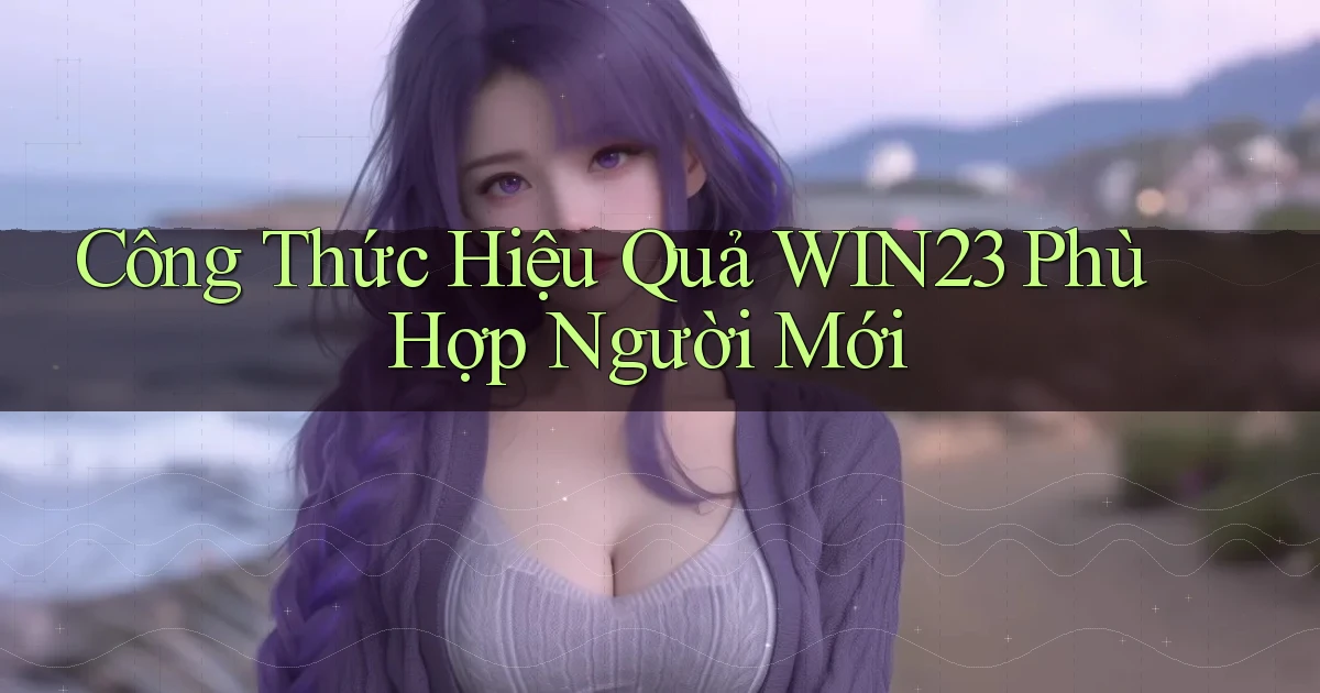 công thức hiệu quả win23 phù hợp người mới
