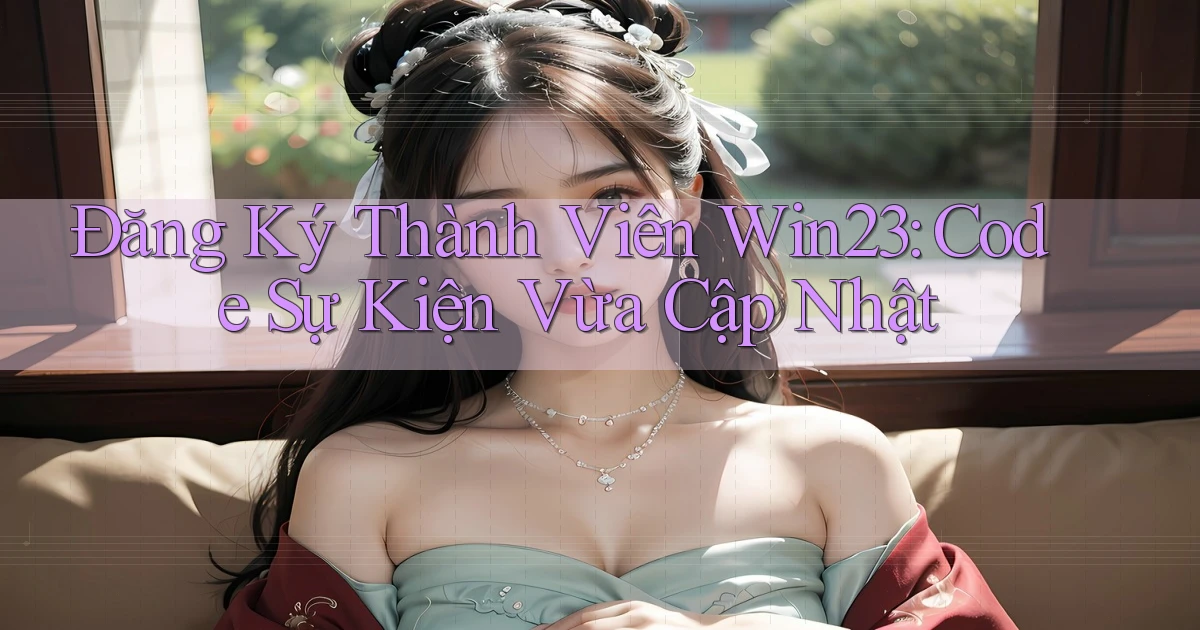 đăng ký thành viên win23 code sự kiện vừa cập nhật