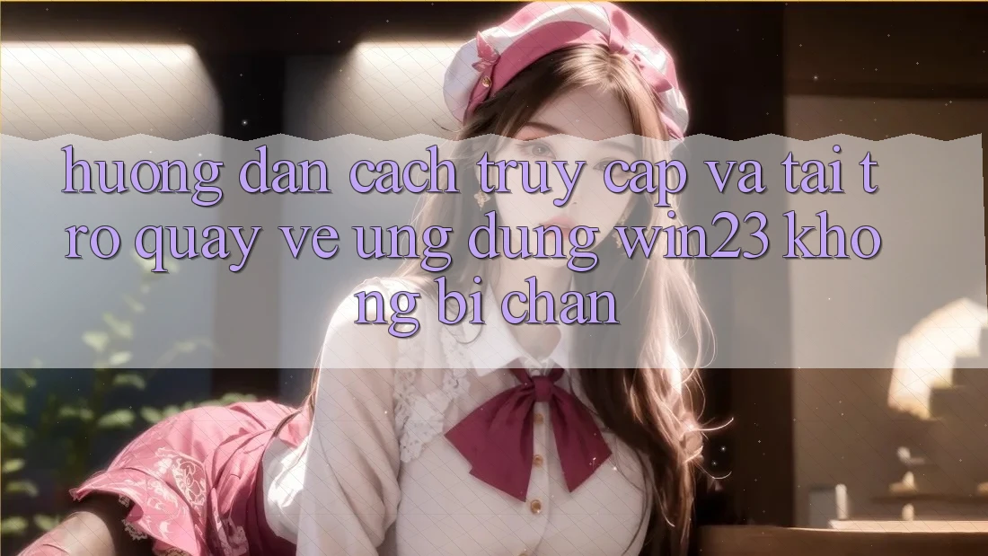 Hướng Dẫn Cách Truy Cập Và Tải trở quay về Ứng dụng win23 Không Bị Chặn Hướng Dẫn Cách Truy Cập Và Tải trở quay về Ứng dụng win23 Không Bị Chặn