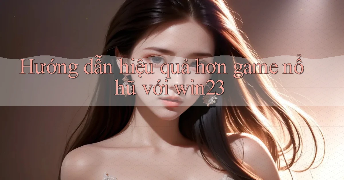 hướng dẫn hiệu quả hơn game nổ hũ với win23
