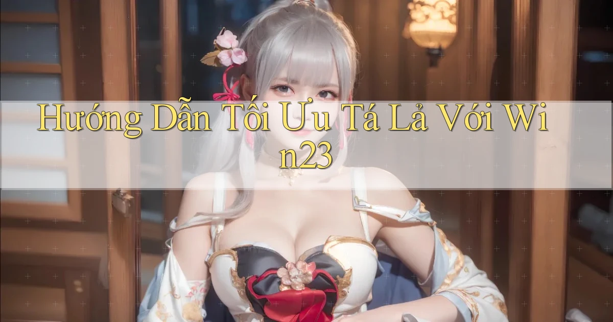 hướng dẫn tối ưu tá lả với win23