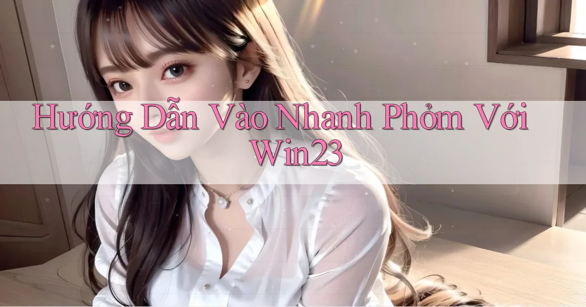 hướng dẫn vào nhanh phỏm với win23