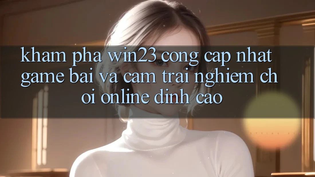 Khám Phá win23 - Cổng Cập Nhật Game Bài Và Cảm trải nghiệm Chơi Online Đỉnh Cao Khám Phá win23 - Cổng Cập Nhật Game Bài Và Cảm trải nghiệm Chơi Online Đỉnh Cao