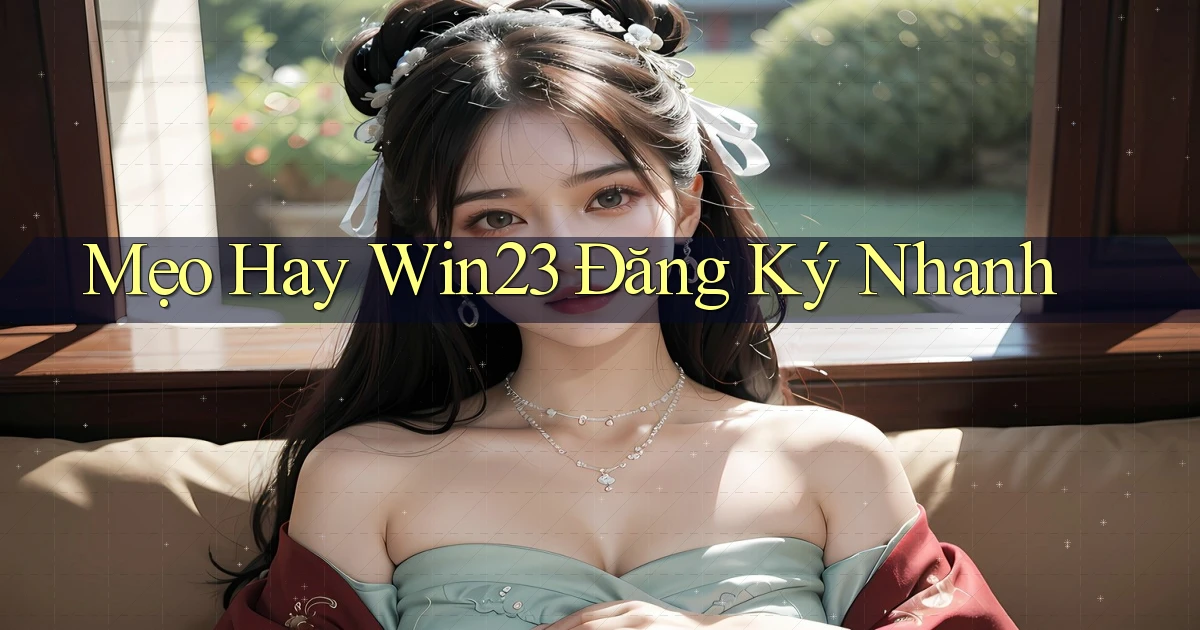 mẹo hay win23 đăng ký nhanh