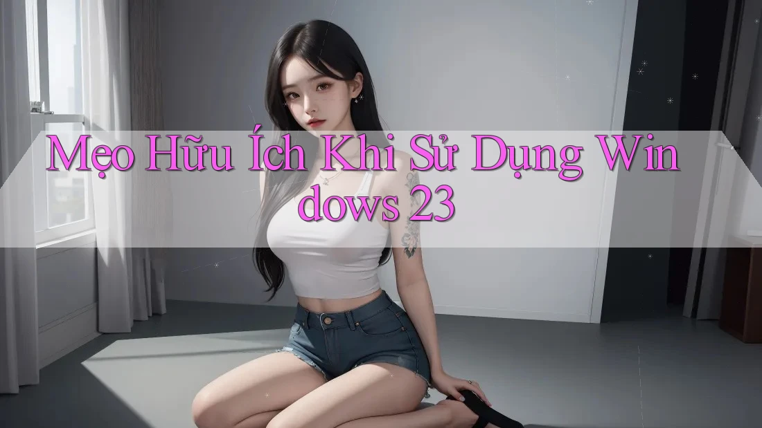 Mẹo Hữu Ích Khi Sử Dụng Windows 23 Mẹo Hữu Ích Khi Sử Dụng Windows 23