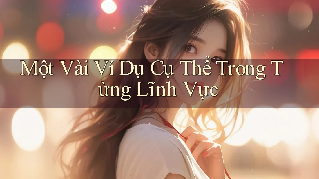 Một Vài Ví Dụ Cụ Thể Trong Từng Lĩnh Vực Một Vài Ví Dụ Cụ Thể Trong Từng Lĩnh Vực