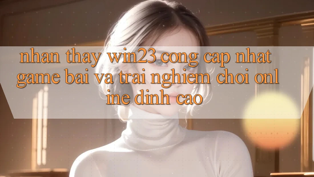 Nhận thấy win23 - Cổng Cập Nhật Game Bài Và Trải Nghiệm Chơi Online Đỉnh Cao Nhận thấy win23 - Cổng Cập Nhật Game Bài Và Trải Nghiệm Chơi Online Đỉnh Cao