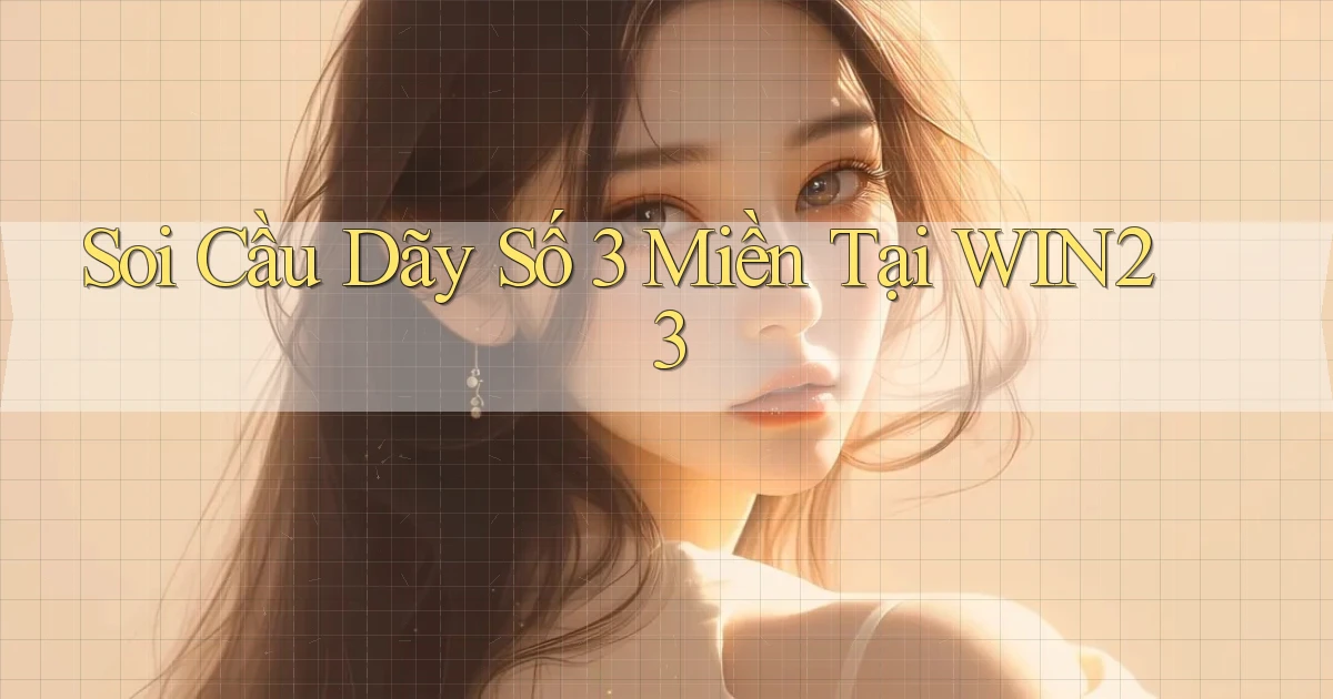 soi cầu dãy số 3 miền tại win23