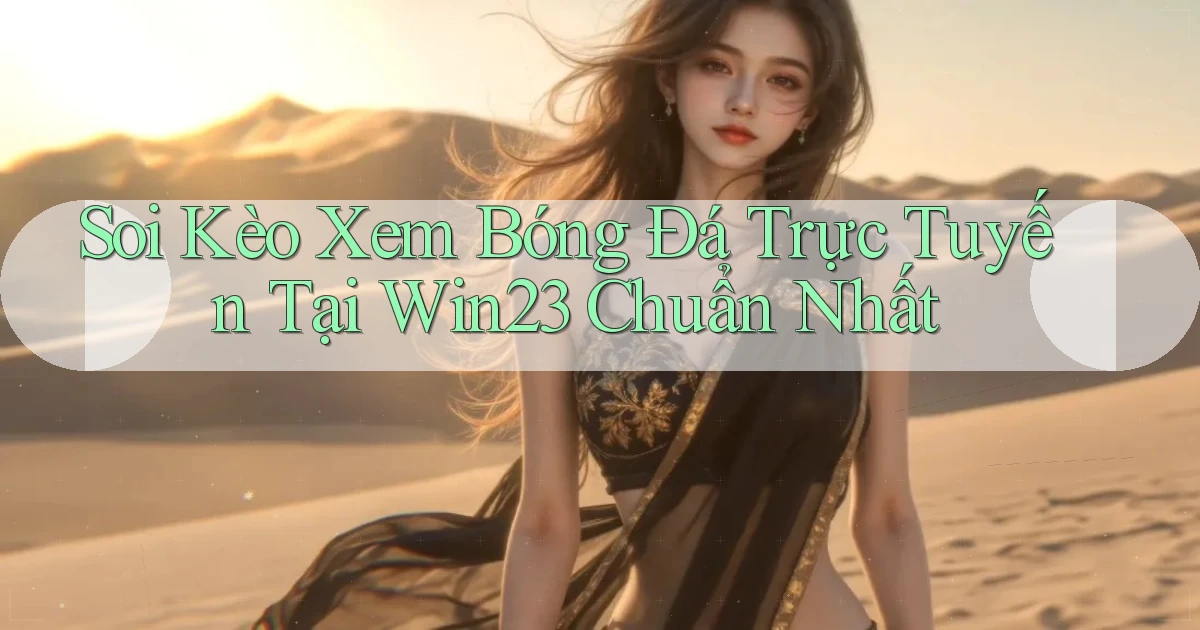 soi kèo xem bóng đá trực tuyến tại win23 chuẩn nhất