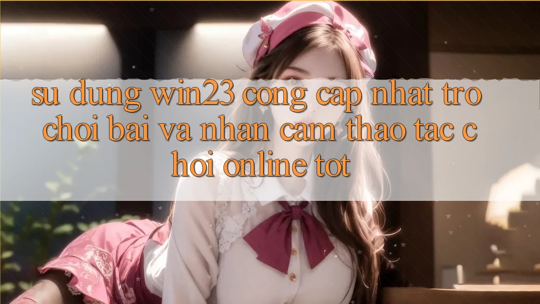 Sử dụng win23 - Cổng Cập Nhật Trò chơi Bài Và Nhận cảm thao tác Chơi Online Tốt