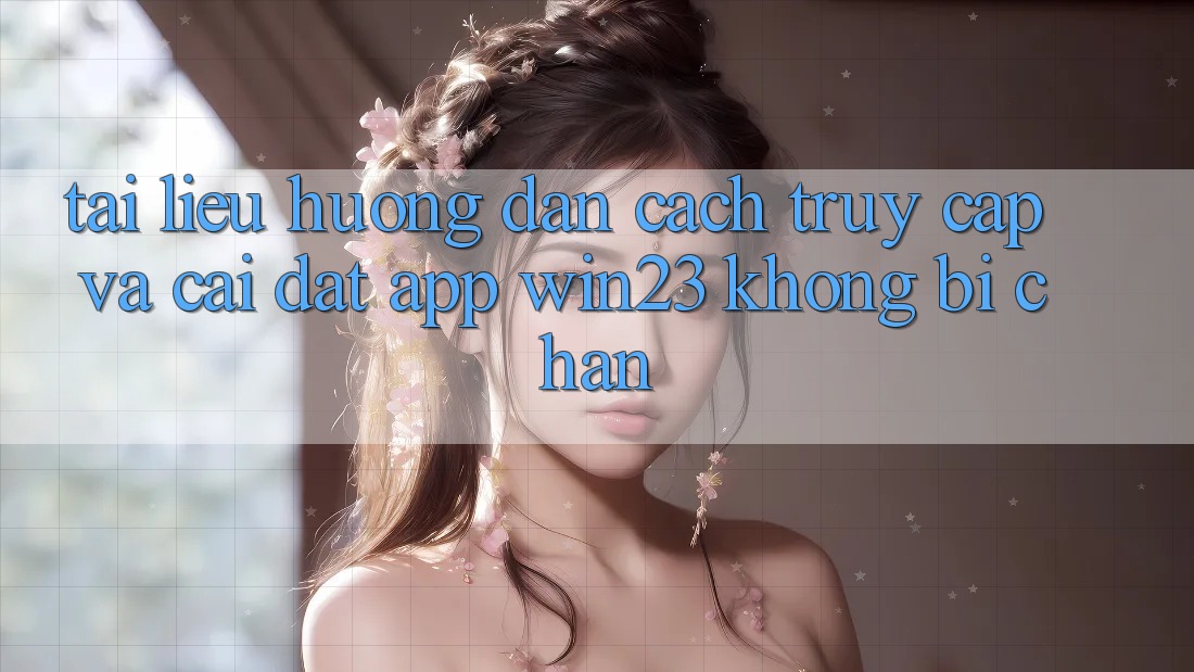 Tài liệu hướng dẫn Cách Truy Cập Và Cài đặt App win23 Không Bị Chặn Tài liệu hướng dẫn Cách Truy Cập Và Cài đặt App win23 Không Bị Chặn
