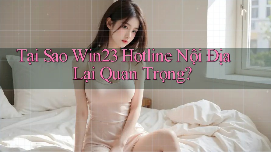 Tại Sao Win23 Hotline Nội Địa Lại Quan Trọng?
