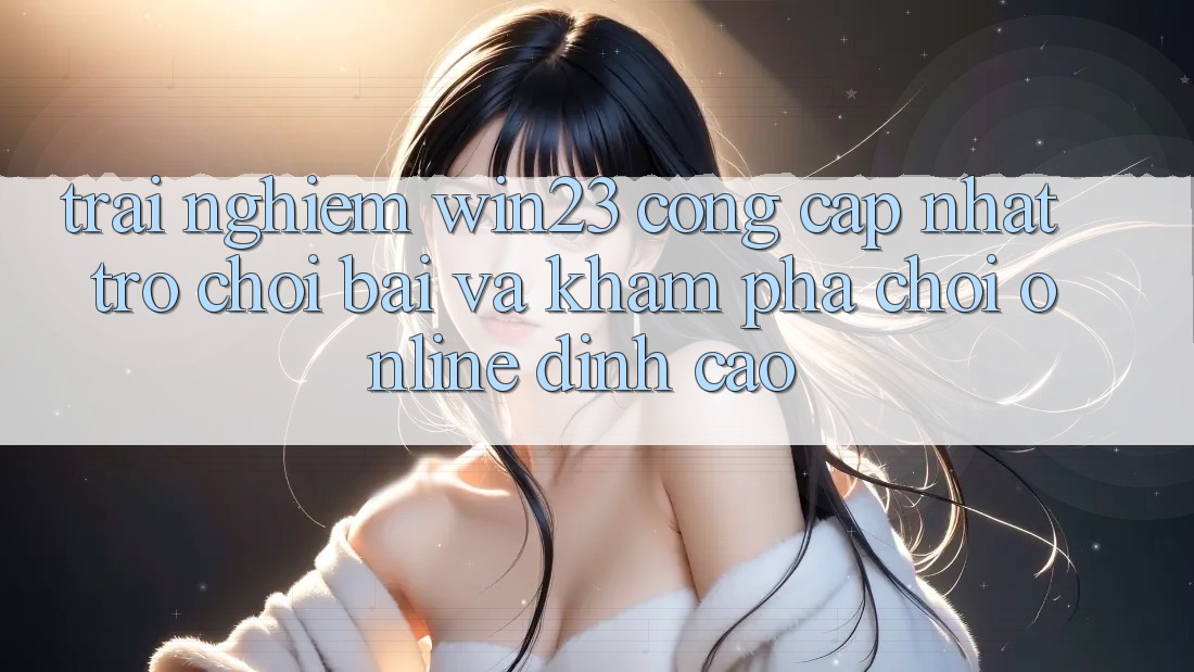 Trải nghiệm win23 - Cổng Cập Nhật Trò chơi Bài Và Khám phá Chơi Online Đỉnh Cao Trải nghiệm win23 - Cổng Cập Nhật Trò chơi Bài Và Khám phá Chơi Online Đỉnh Cao