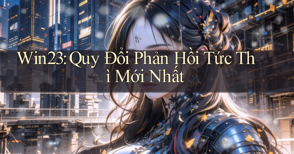 win23 quy đổi phản hồi tức thì mới nhất