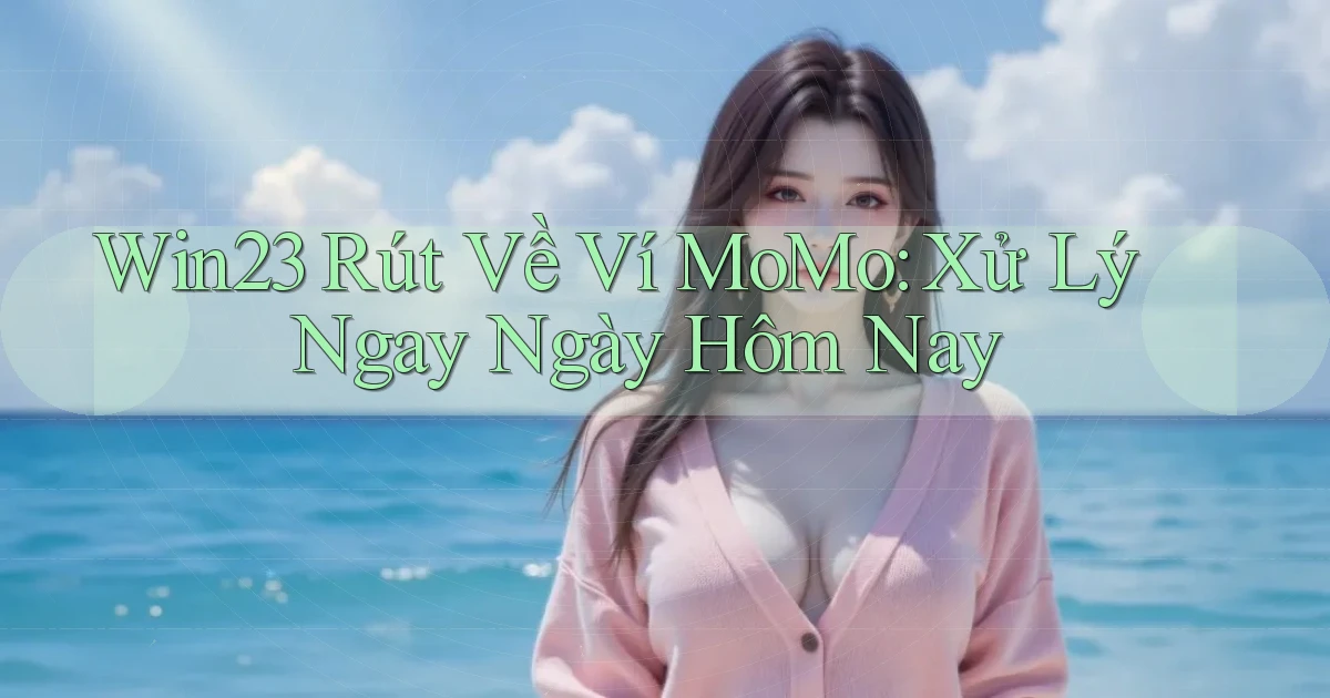 win23 rút về ví momo xử lý ngay ngày hôm nay