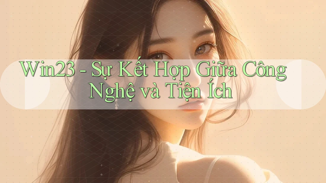 Win23 - Sự Kết Hợp Giữa Công Nghệ và Tiện Ích Win23 - Sự Kết Hợp Giữa Công Nghệ và Tiện Ích