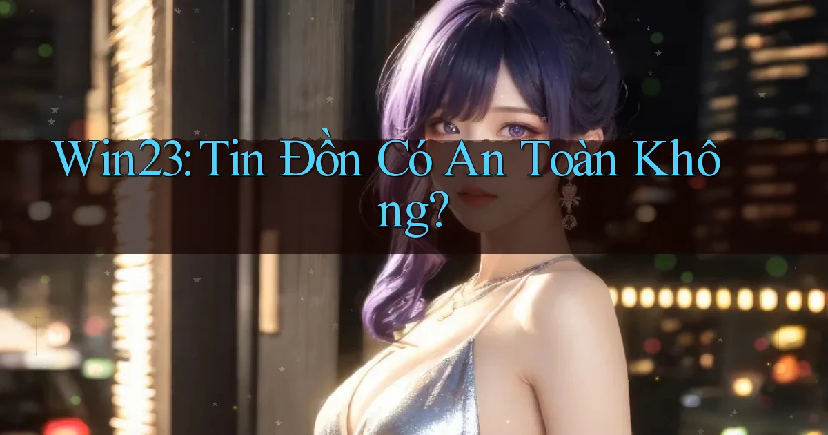 win23 tin đồn có an toàn không