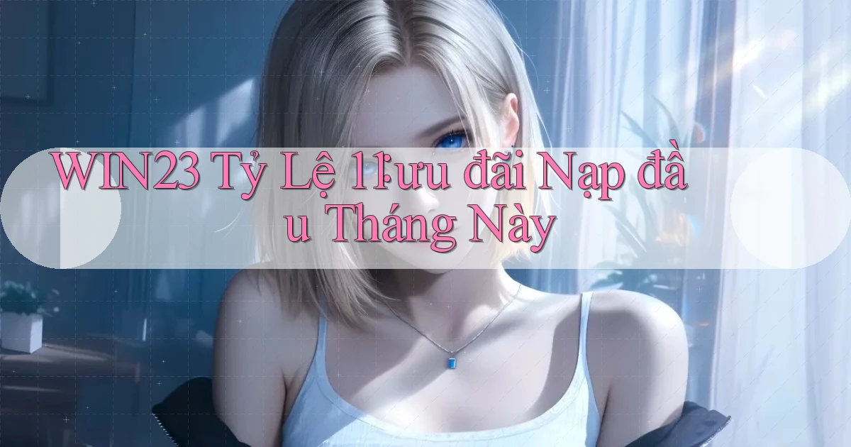win23 tỷ lệ 1：1 ưu đãi nạp đầu tháng này